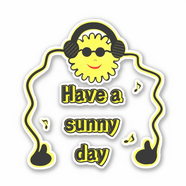 Cool sun sticker (Front)