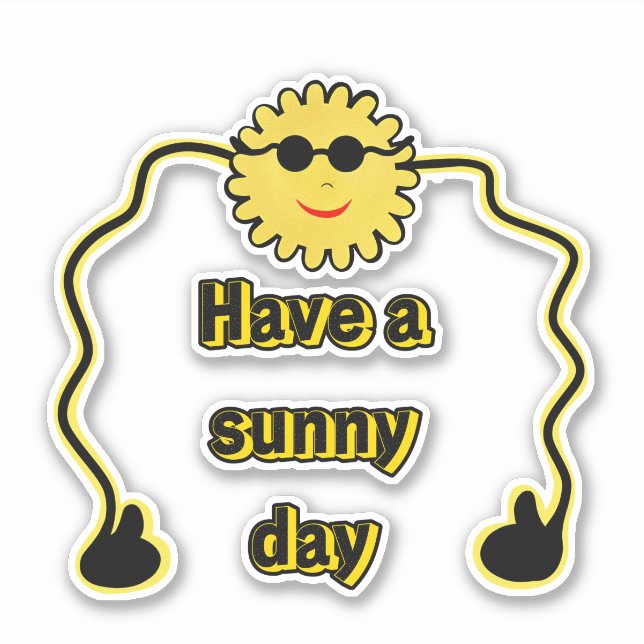 Cool sun sticker (Front)