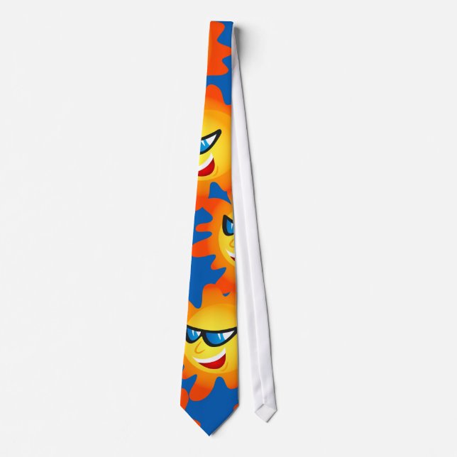 Cool Sun Wallpaper Neck Tie (Front)