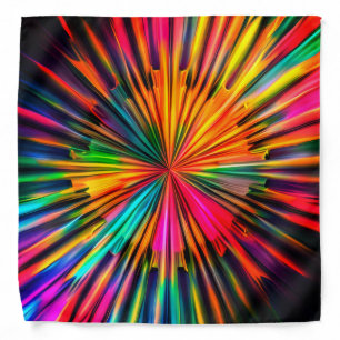 Cool Sunburst Style Multicolored Bandana