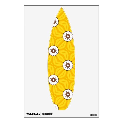 Cool Sunflower Graphic Surfboard Decals