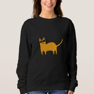 Cool Sunglasses Cat Sweatshirt