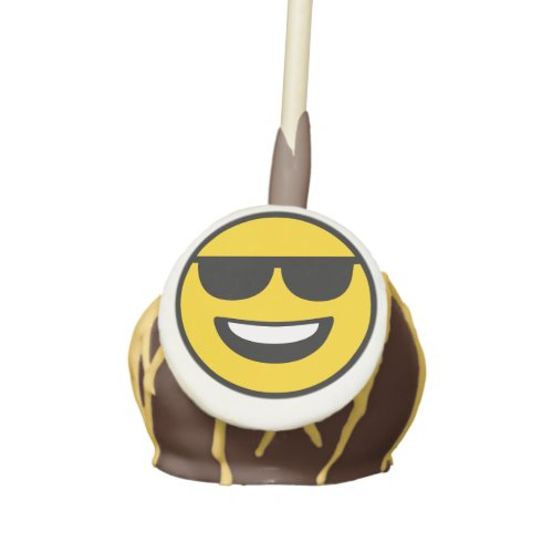 Cool Sunglasses Emoji Cake Pops