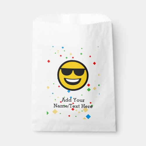 Cool Sunglasses Emoji Favor Bag