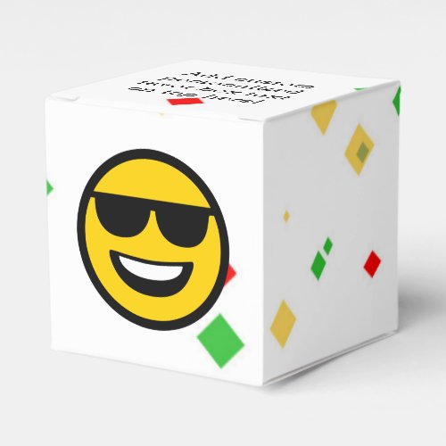 Cool Sunglasses Emoji Favor Boxes