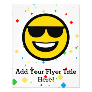 Cool Sunglasses Emoji Flyer
