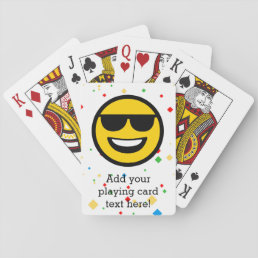 Cool Sunglasses Emoji Playing Cards