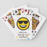 Cool Sunglasses Emoji Poker Cards