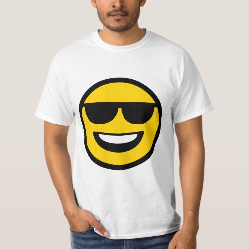 Cool Sunglasses Emoji T_Shirt