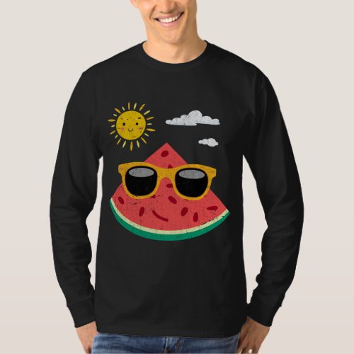 Cool Sunglasses Exotic Fruit Summer Vibes Watermel T_Shirt
