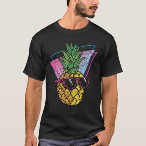 Cool Sunglasses Exotic Pineapple Vaporwave Tropica T_Shirt