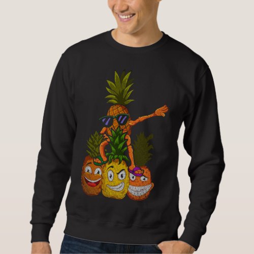 Cool Sunglasses Exotic Summer Fruit Funny Dabbing  Sweatshirt
