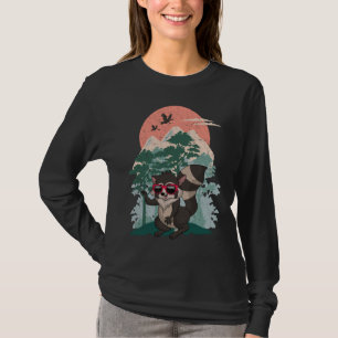 Cool Sunglasses Forest Animal Trash Panda Raccoon T-Shirt