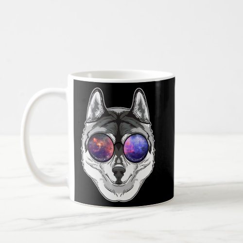 Cool Sunglasses Siberian Husky Dog Owner  Art  Coffee Mug