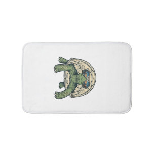 Cool Sunglasses Tortoise Vintage Vector Design_1 Bath Mat