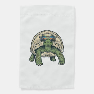 Cool Sunglasses Tortoise Vintage Vector Design_1 Garden Flag
