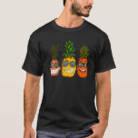 Cool Sunglasses Tropical Summer Fruit  Pineapple T-Shirt