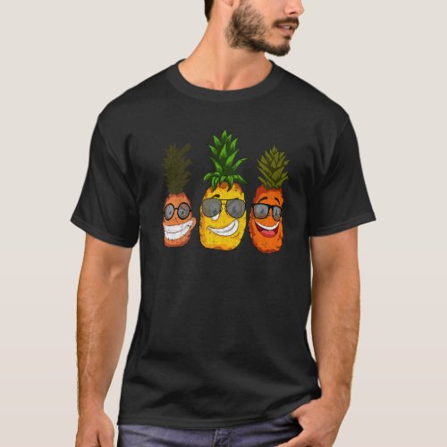 Cool Sunglasses Tropical Summer Fruit  Pineapple T_Shirt