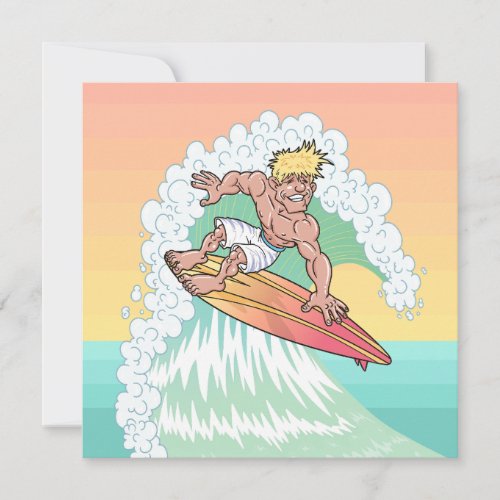 Cool Sunset Surfer