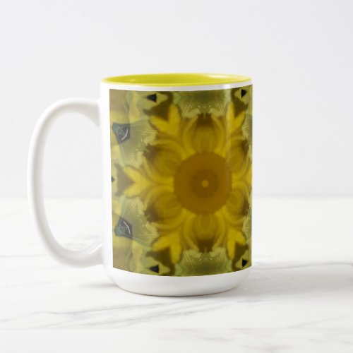 Cool Sunshine Yellow Two_Tone Coffee Mug