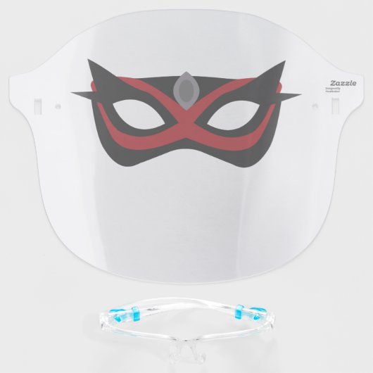 Cool Super Hero Mask (Front w/Glasses)