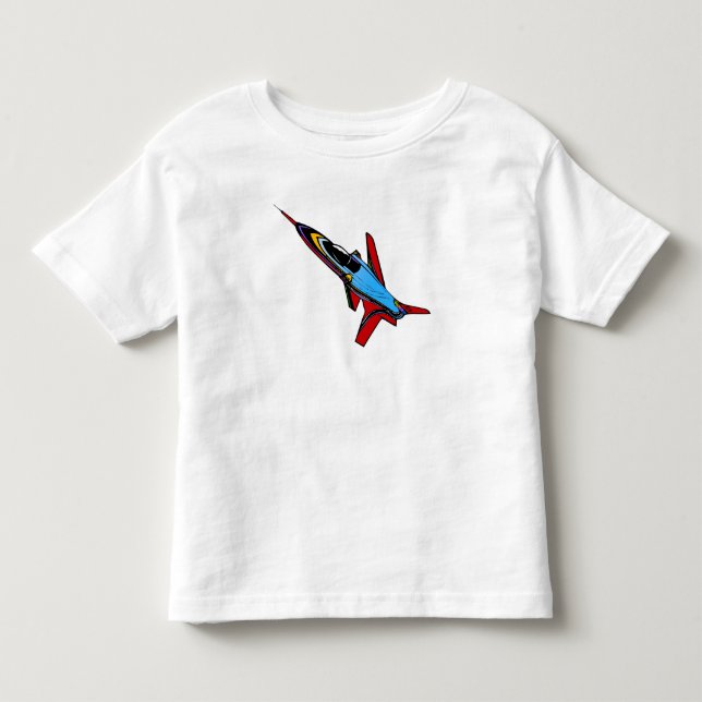 Cool Supersonic Jet-Fighter Design for Kids Toddler T-shirt (Front)