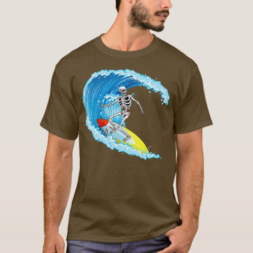 Cool Surfing Art For Men Women Surfboard Surf Coac T_Shirt
