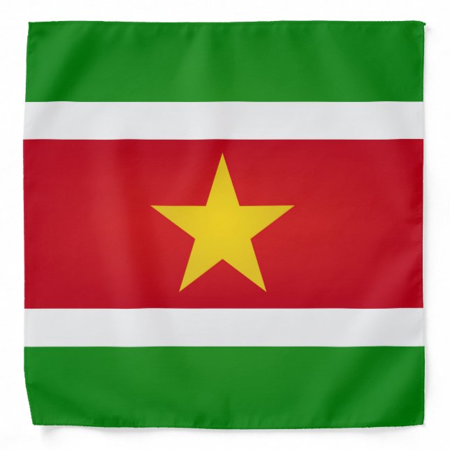 Cool Suriname Flag Fashion Bandana (Front)