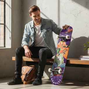 Cool Surreal Funny Unique Custom Personalized Name Skateboard