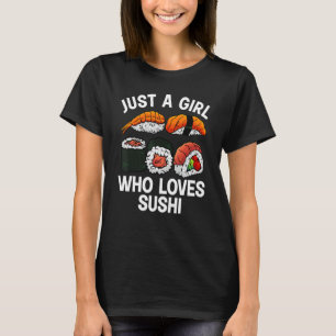 Cool Sushi For Women Teen Girls Sushi Lovers Japan T-Shirt