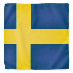 Cool Sweden Flag Fashion Bandana