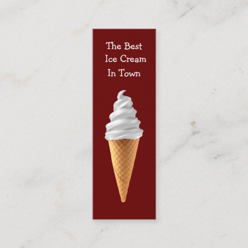Cool Sweet Ice Cream Shop Mini Business Card