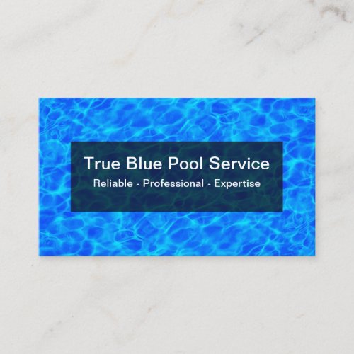 Cool Swimming Pool Water Design Business Card