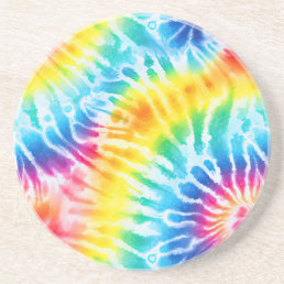 Cool Swirl Stripes Tie Dye Coaster