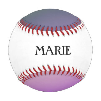Cool Swirly Pattern with Name Baseball