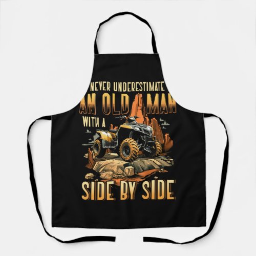 Cool SXS For Grandpa Men Dad Offroad UTV ATV Side_ Apron