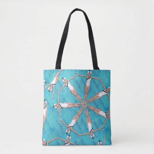 Cool Sychronized Swimming Pattern Tote Bag
