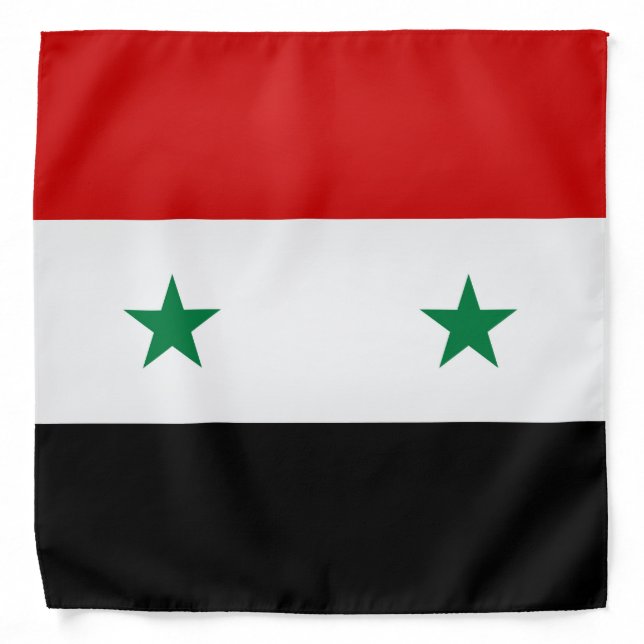 Cool Syria Flag Fashion Bandana (Front)