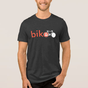 Cool t / bike word + graphic bicycle Tri-Blend shirt