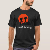 cool t-shirt i love hiking