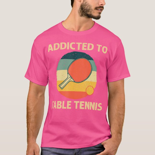 Cool Table Tennis For Men Women Ball Paddle Ping P T-Shirt (Front)