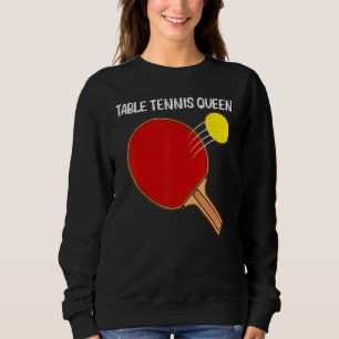 Cool Table Tennis For Women Girls Ping Pong Sport  Sweatshirt