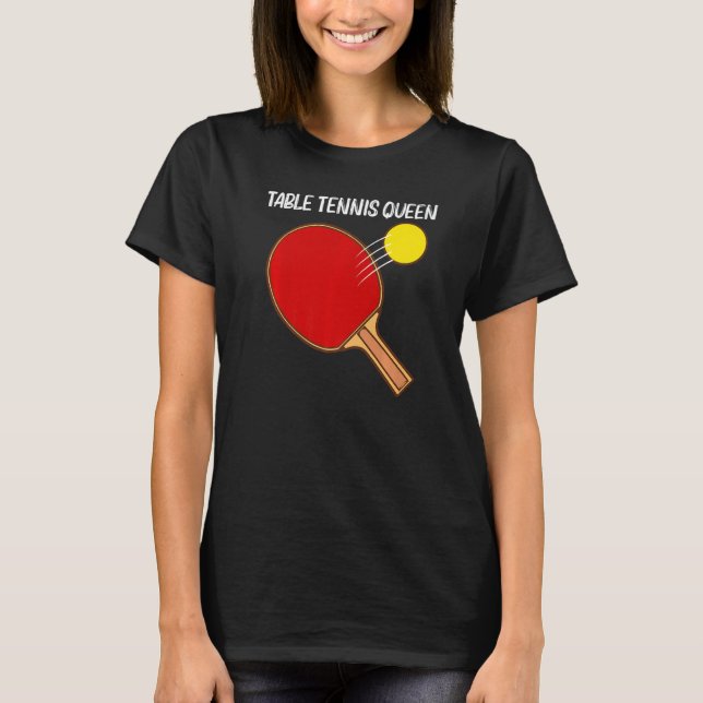 Cool Table Tennis For Women Girls Ping Pong Sport  T-Shirt (Front)