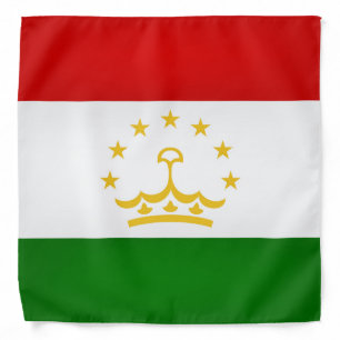 Cool Tajikistan flag fashion bandana. Bandana