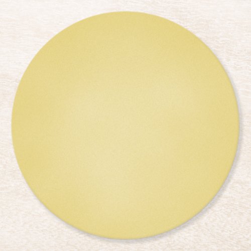 Cool Tan Grainy Look Round Paper Coaster