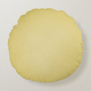Cool Tan Grainy Look Round Pillow