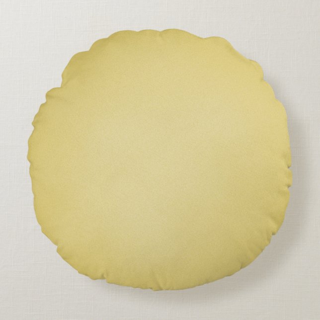 Cool Tan Grainy Look Round Pillow (Front)