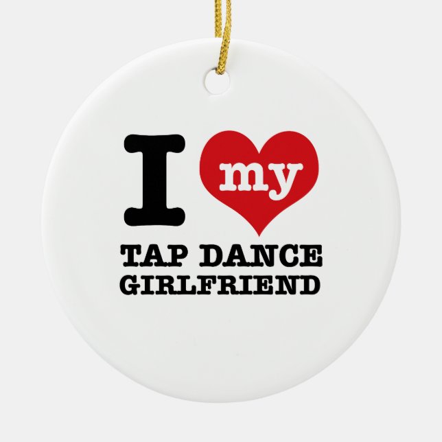 Cool Tap dance designs Ceramic Ornament (Front)