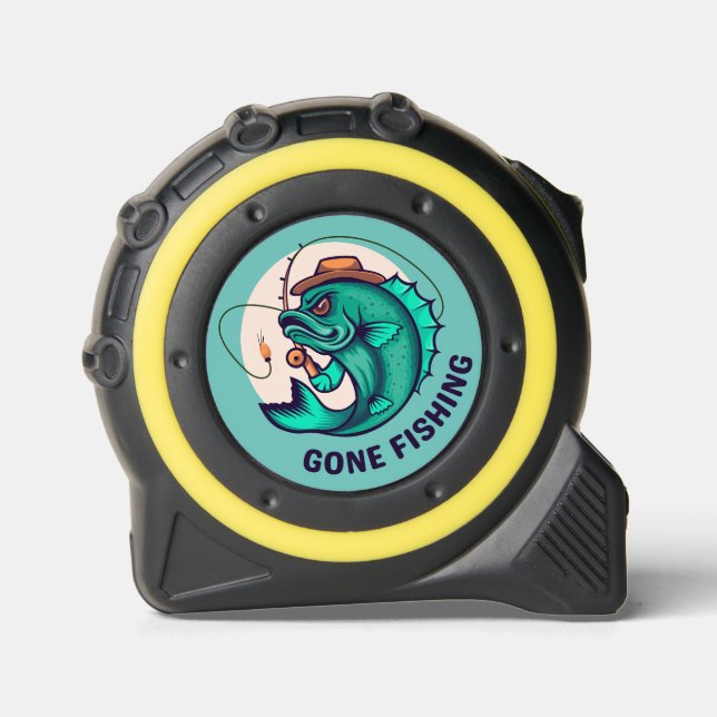 Cool! Tape Measure - Gone Fishing - Jumping Fish (Front)