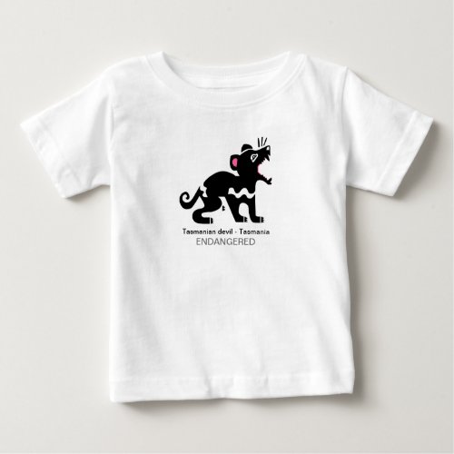 Cool Tasmanian devil_ Animal activist _ Wildlife Baby T_Shirt